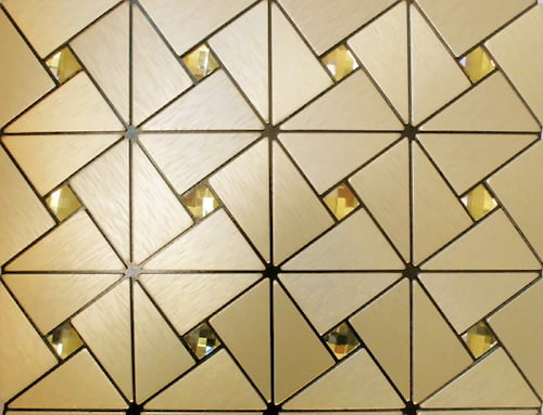 تصویر 2 از سرامیک پرسلان کف حمام طرح هندسی مدرن